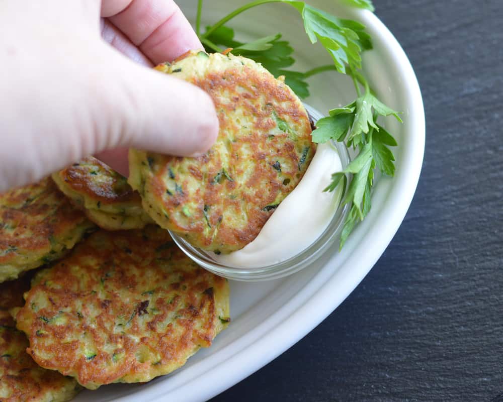 Zucchini Chickpea Fritters