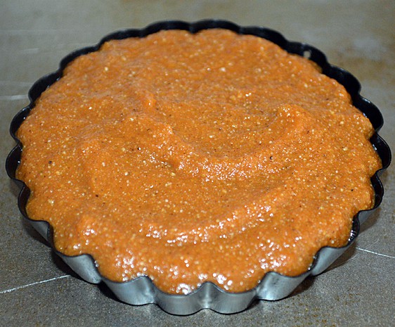pumpkin tart filled