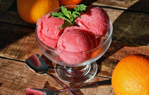 blood orange sherbet