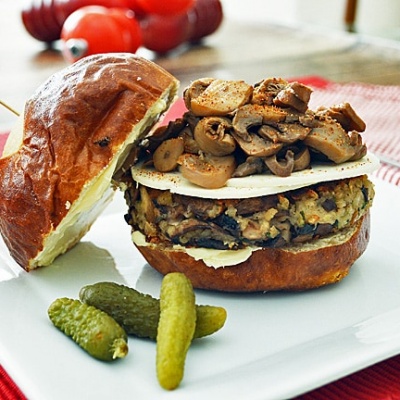 Ultimate Mushroom Burger {Vegan}