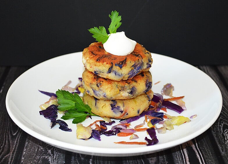 Sweet Potato Cake Patties with Lemony Slaw | The First Mess