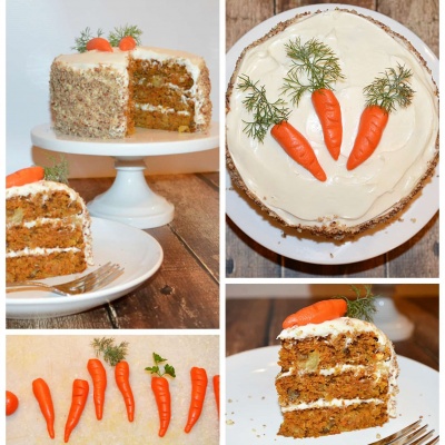 Carrot Cake with Cream Cheese Frosting {Vegan}