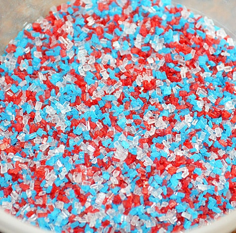 Red White and Blue Sugar