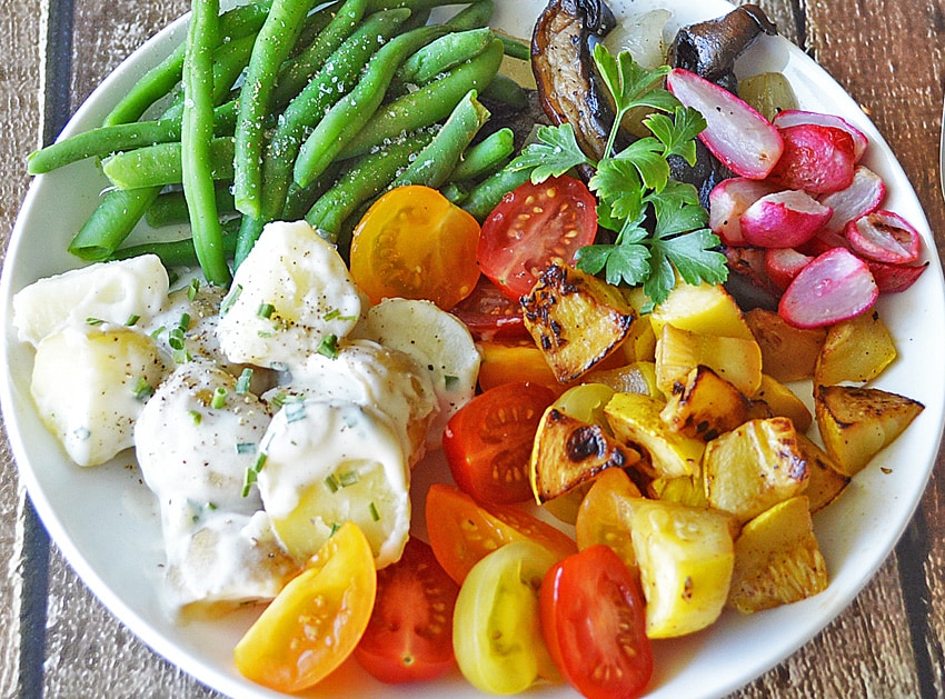 Roasted Vegetable Salad Plate