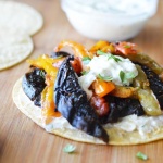 Portobello Taco with Cucumber Dressing