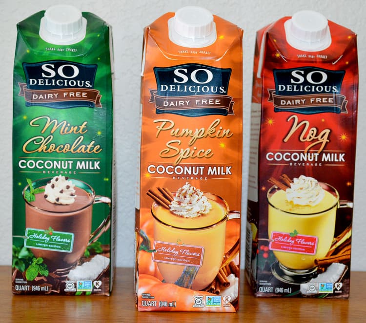 So Delicious Dairy Free Coconut Milk Holiday Beverages