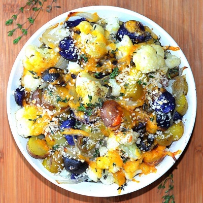 Cauliflower and Potato Casserole {Vegan}