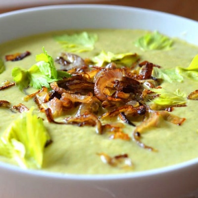 Healthy Vegan Cream of Celery Soup