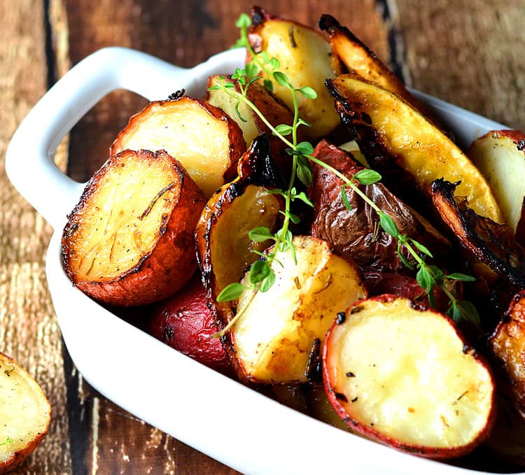 Roasted Potatoes with Lemon, Rosemary & Thyme