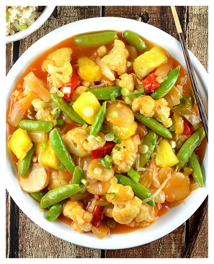 Sweet and Sour Vegetables Vegan - TheVegLife