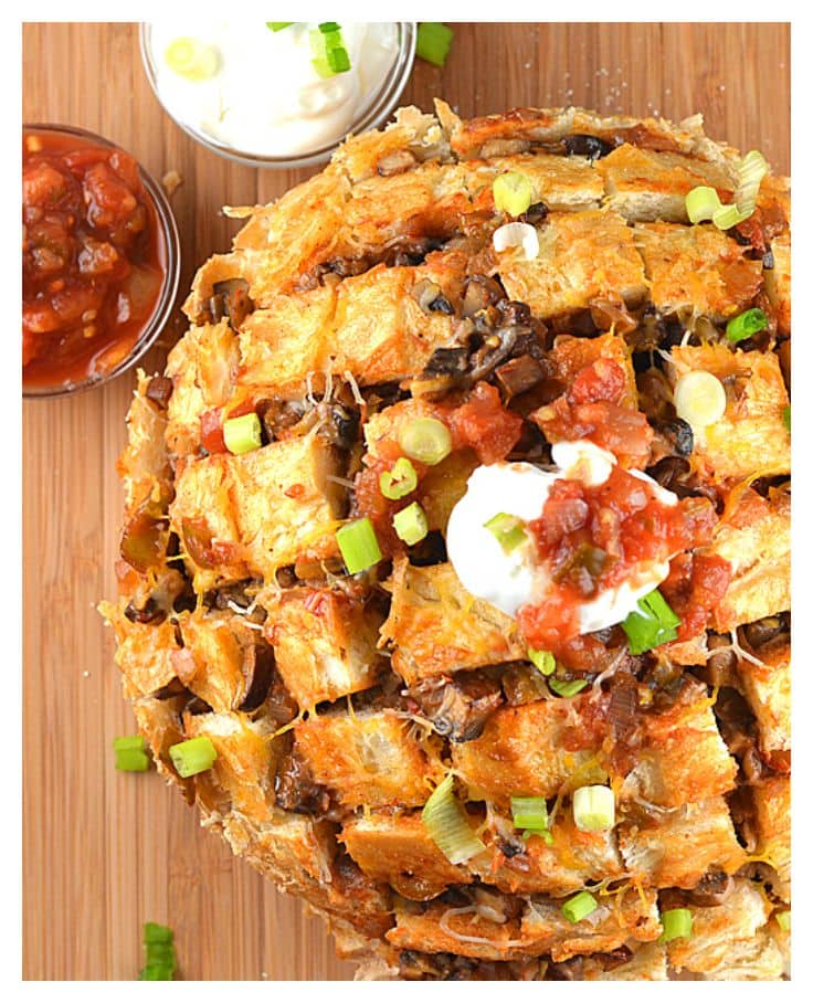 Taco Pull Apart Bread - TheVegLife