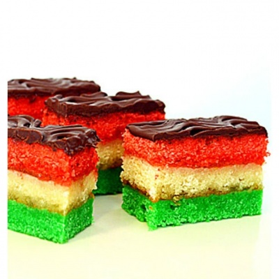 Italian Tri-Color Rainbow Cookies {Vegan}