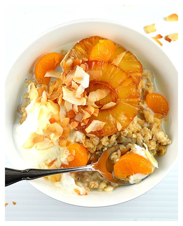 Pineapple + Passionfruit - Easy Tropical Oat Bowl