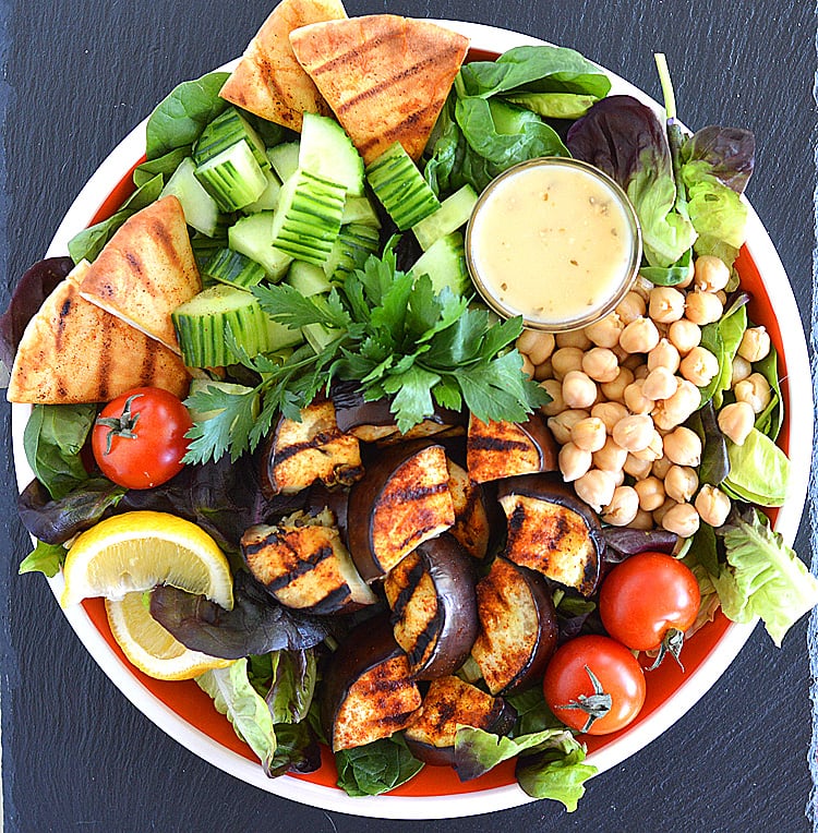 Grilled Eggplant Salad