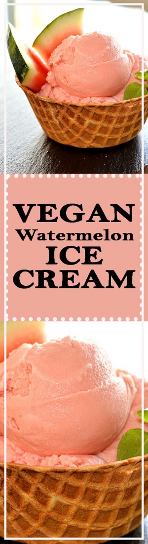 Vegan Watermelon Ice Cream - TheVegLife