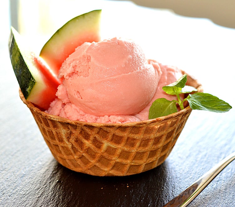 Vegan Watermelon Ice Cream | Homemade Ice Cream Recipes Everybody Can Enjoy