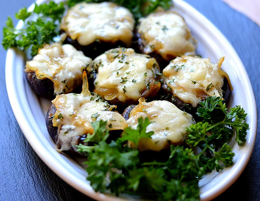 French Onion Soup Stuffed Mushrooms