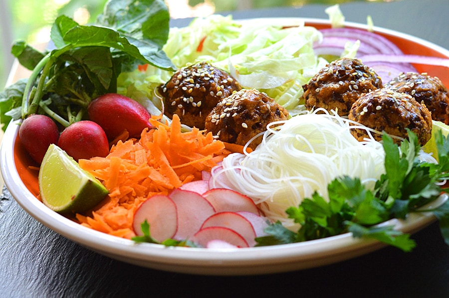 Asian Meatball Salad