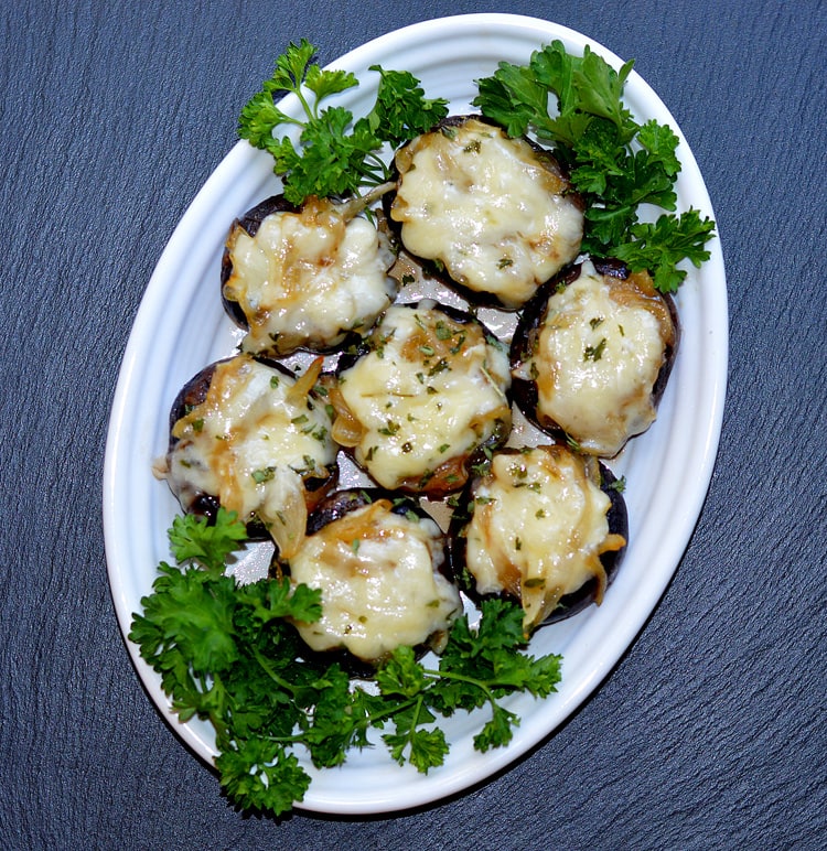 French Onion Soup Stuffed Mushrooms