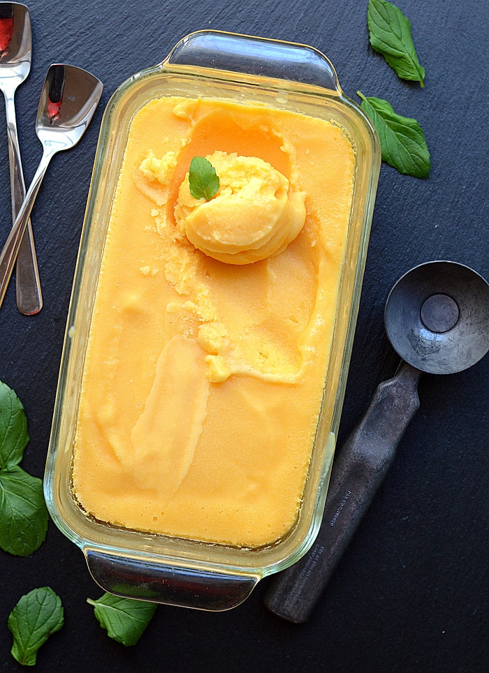 Vegan Cantaloupe Ice Cream