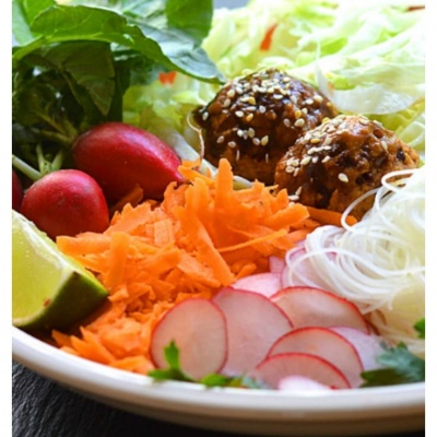 Asian Meatball Salad
