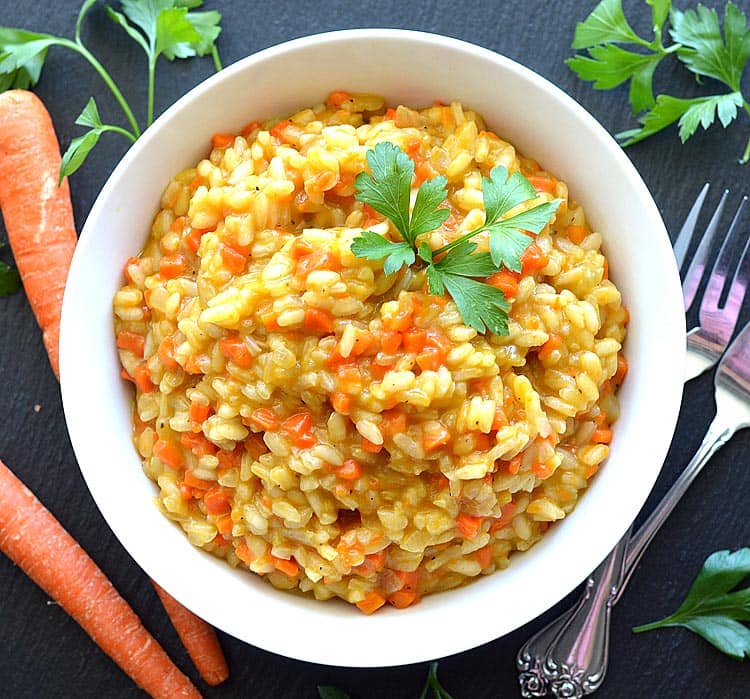 Caramelized Carrot Risotto