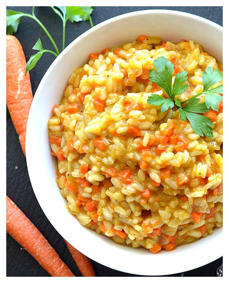 Caramelized Carrot Risotto TheVegLife