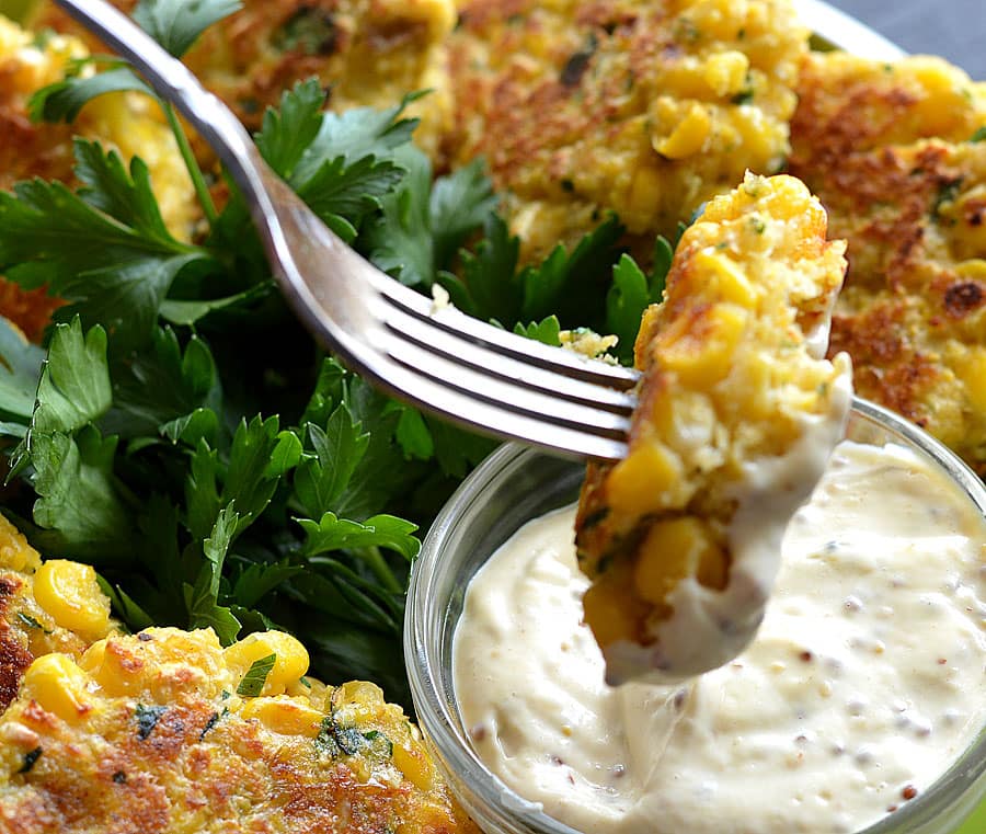 Vegan Corn Fritters