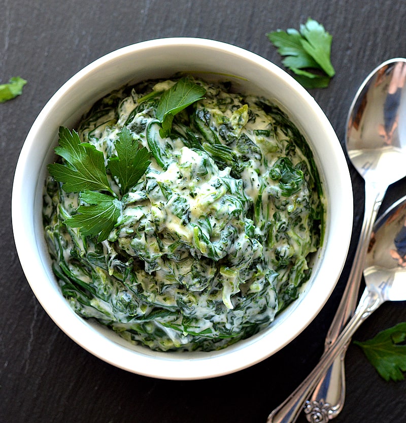 Vegan Creamed Spinach