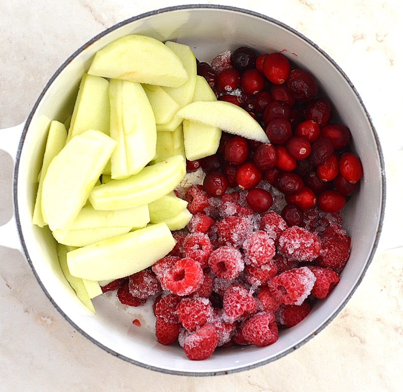 VEGAN Apple Cranberry Slab Pie