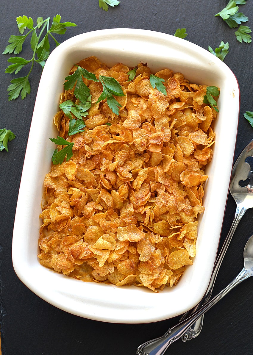 Cheesy Spiralized Potato Casserole - Dash Of Evans