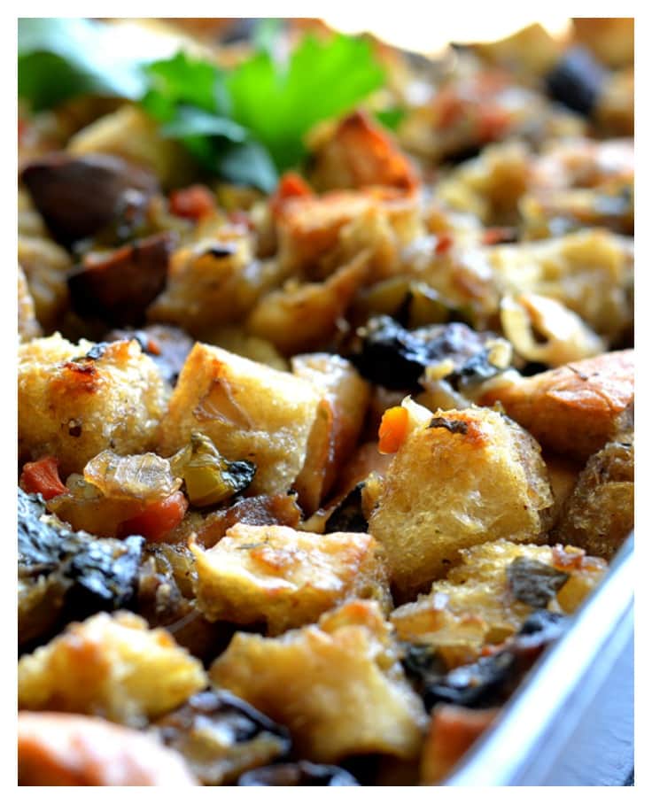 Vegan Mushroom Stuffing - TheVegLife