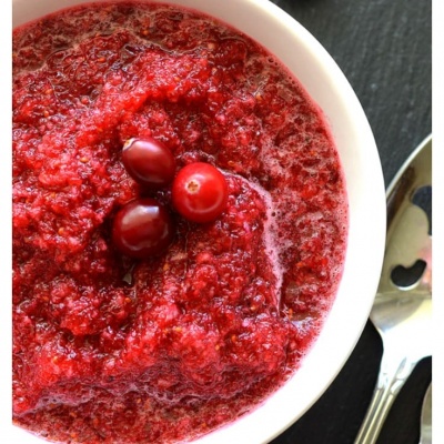 4 Ingredient Cranberry Relish {Vegan}