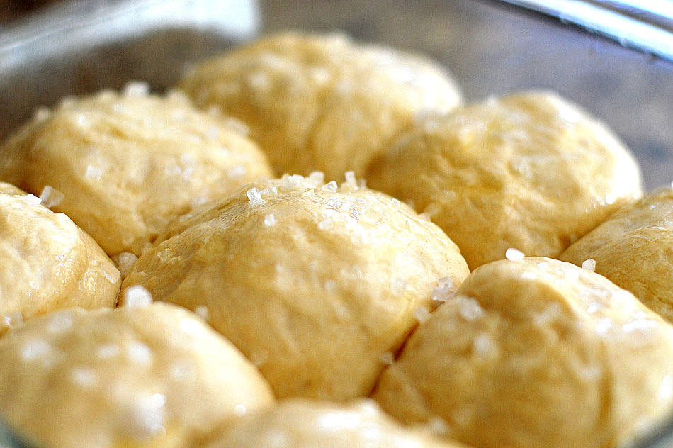 One Hour Soft Dinner Rolls with Sea Salt