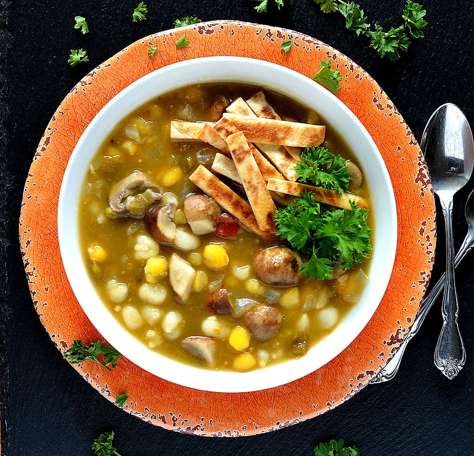 Green Chile Portobello Posole