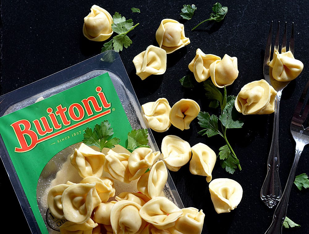 Tortellini with Tomato Cream Sauce