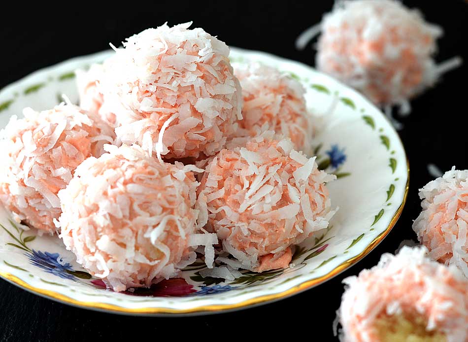 Vegan White Chocolate Covered Sugar Cookie Truffles