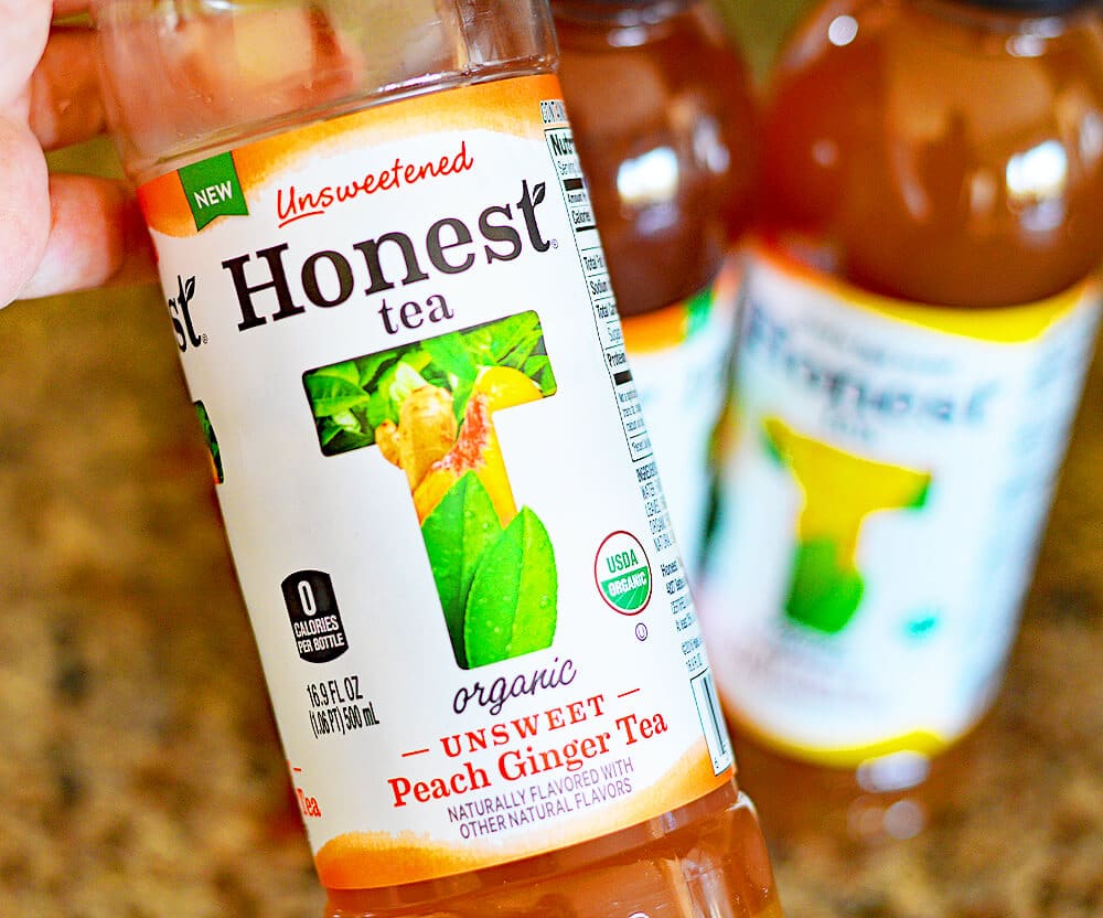 Photo of Peach Ginger Honest Tea Bottle Vegetable Spring Rolls with Peach Ginger Dipping Sauce