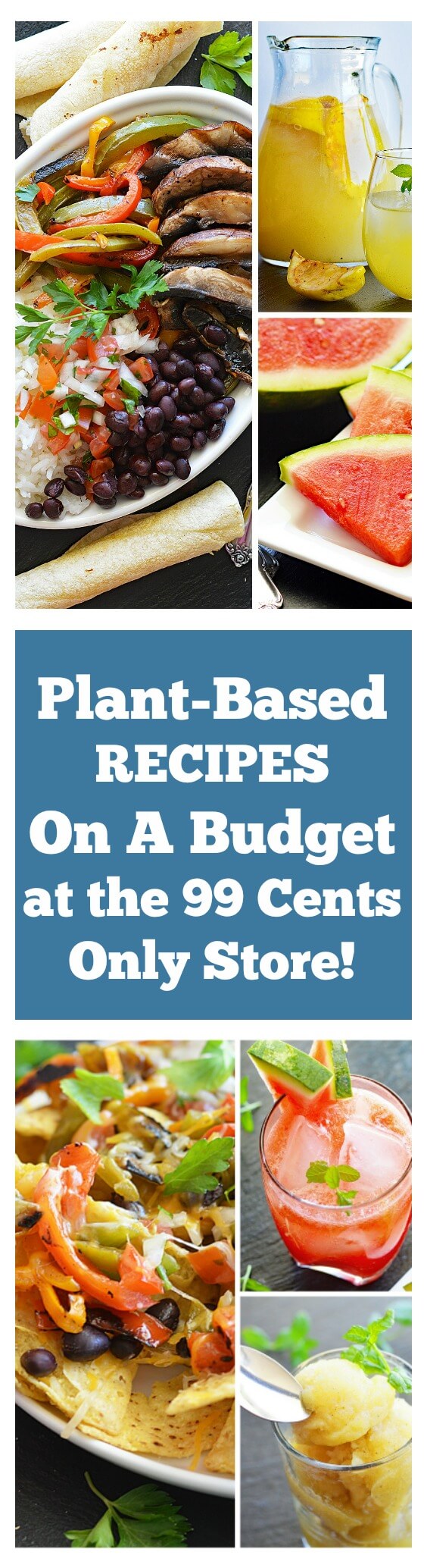 LONG PIN Plant Based Recipes On A Budget With The 99!