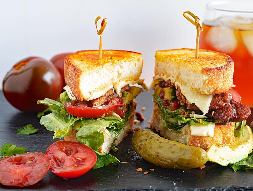 Vegan BLTA Texas Toast Grilled Cheese with NatureSweet Eclipses!