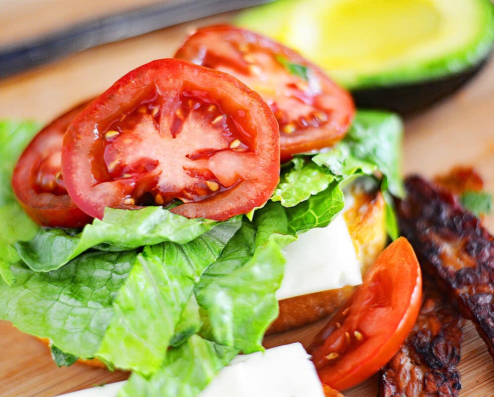 Vegan BLTA Texas Toast Grilled Cheese with NatureSweet Eclipses!