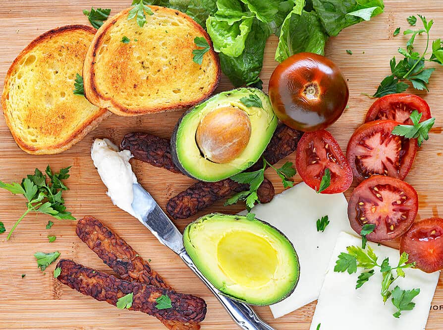 Vegan BLTA Texas Toast Grilled Cheese with NatureSweet Eclipses!