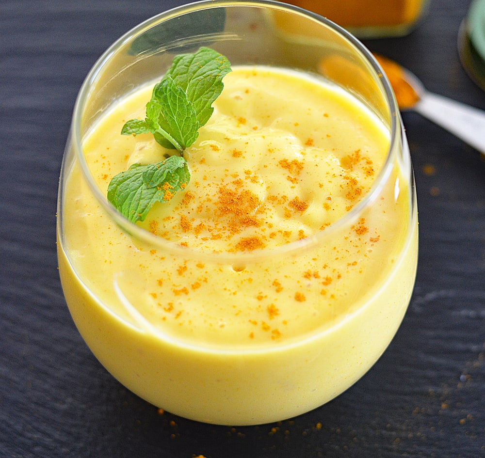 Vegan Turmeric Mango Smoothie - TheVegLife