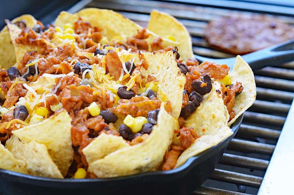 Restaurant Style Loaded Vegan BBQ Pulled Pork Nachos