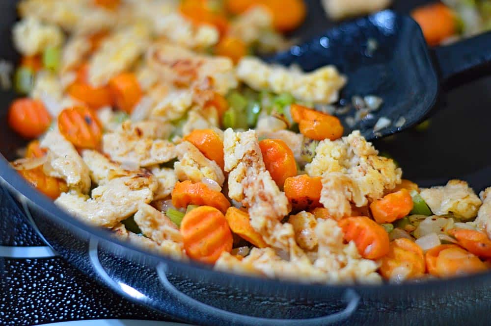 Vegan Chicken and Biscuits