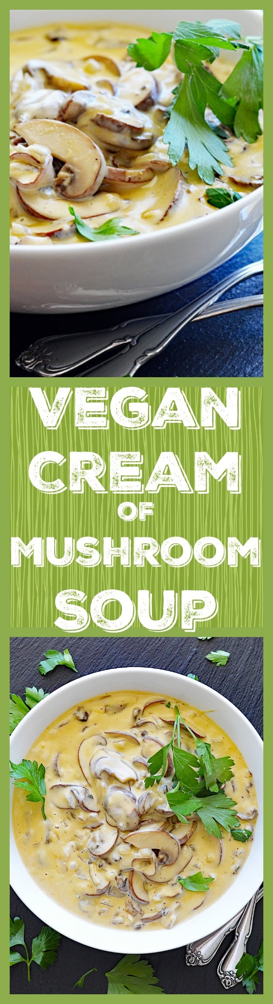 Quick and Easy VEGAN Cream of Mushroom Soup