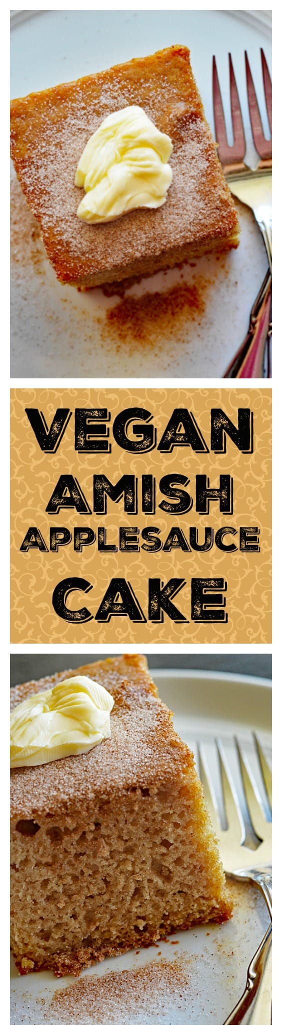 Vegan Amish Applesauce Snackin' Cake