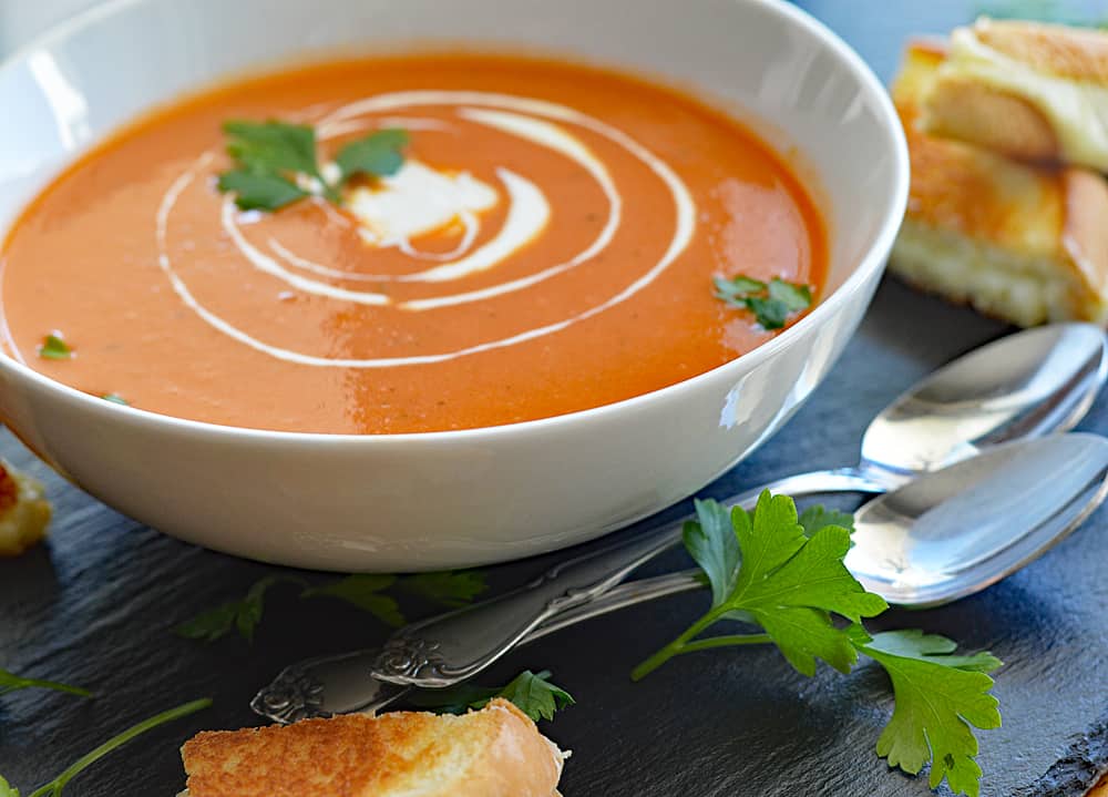 homemade creamy tomato soup