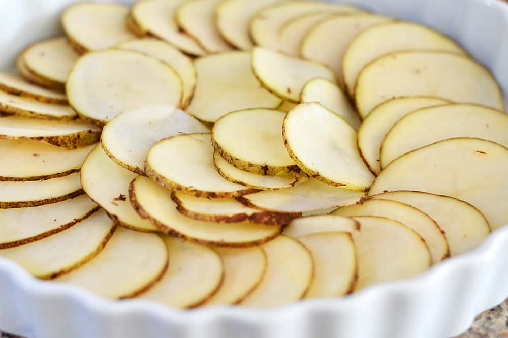 VEGAN Scalloped Potatoes and "Ham"