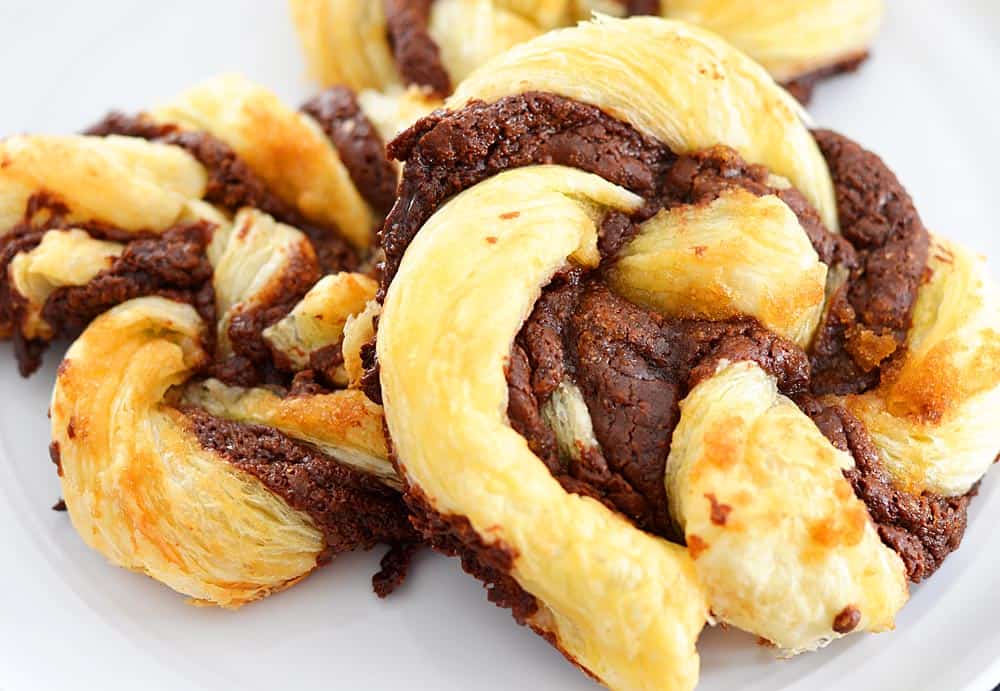 4 Ingredient Nutella Puff Pastry Twists